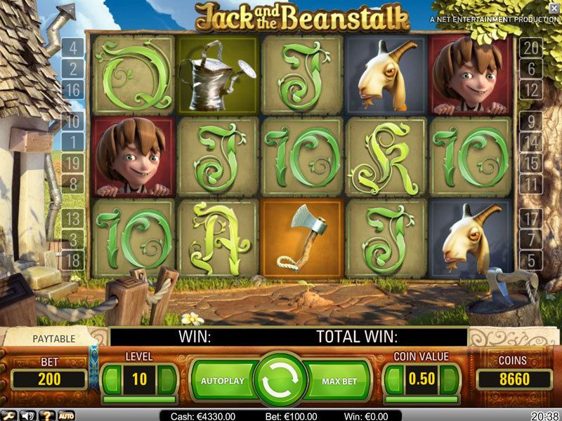Слоты «Jack And The Beanstalk» на официальном сайте Jet Casino